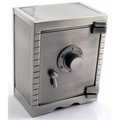 Leeber Leeber 88634 Elegance Pewter Finish Safety Deposit Money Bank; 5 x 3.25 x 4 in. 88634